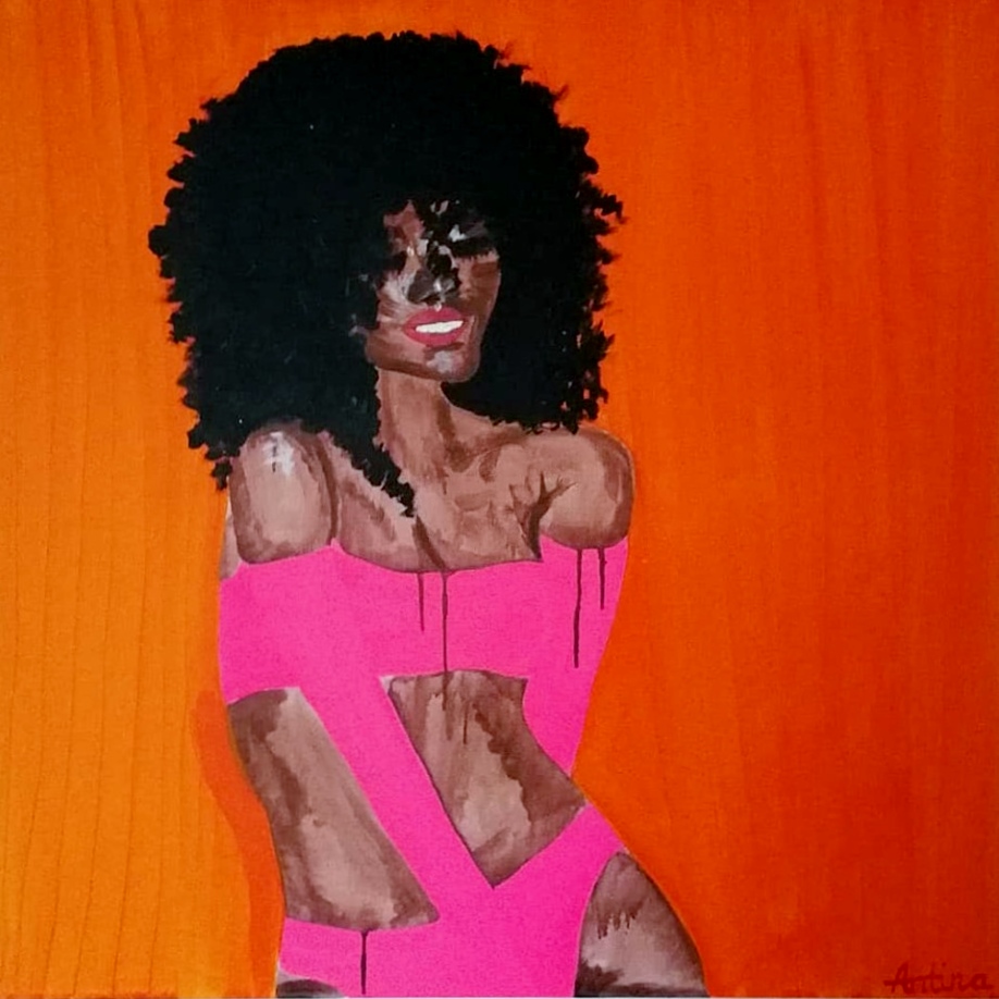 We start fires. Acrylic on canvas (100x100cm)